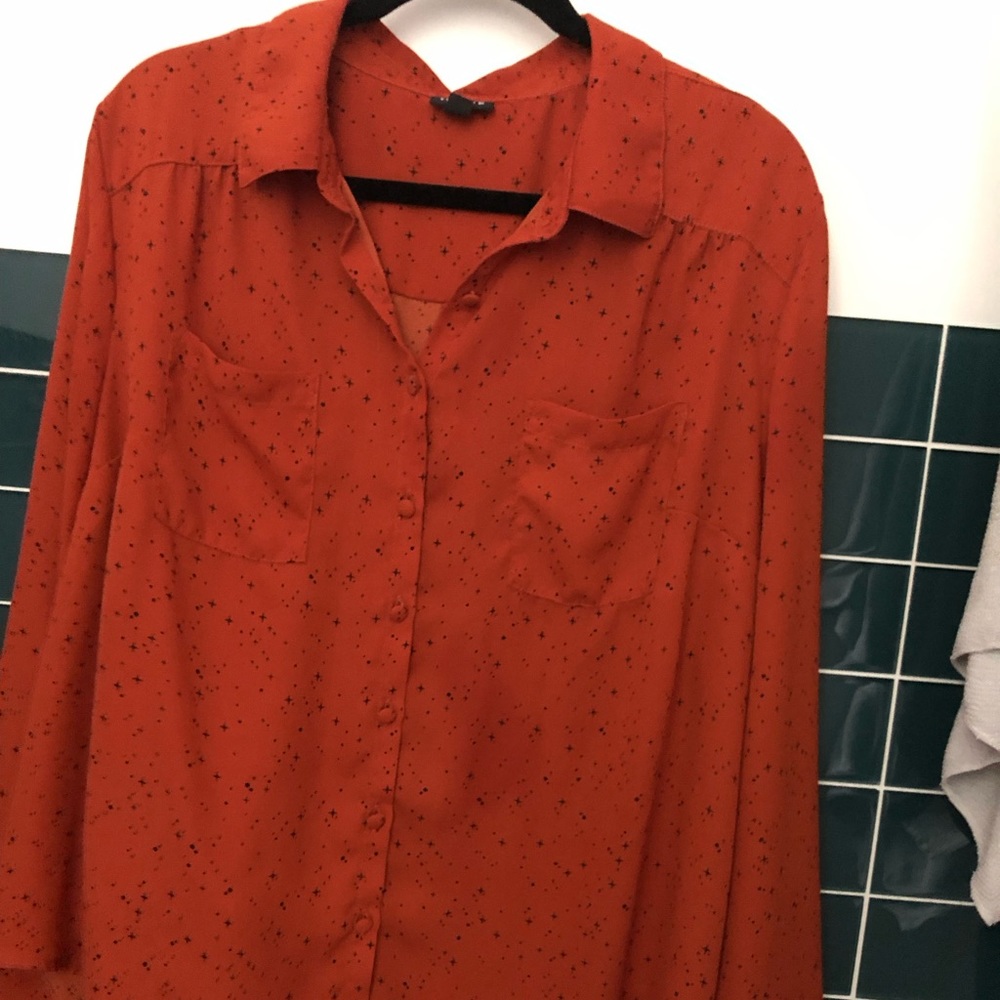 Orange torrid dress shirt
